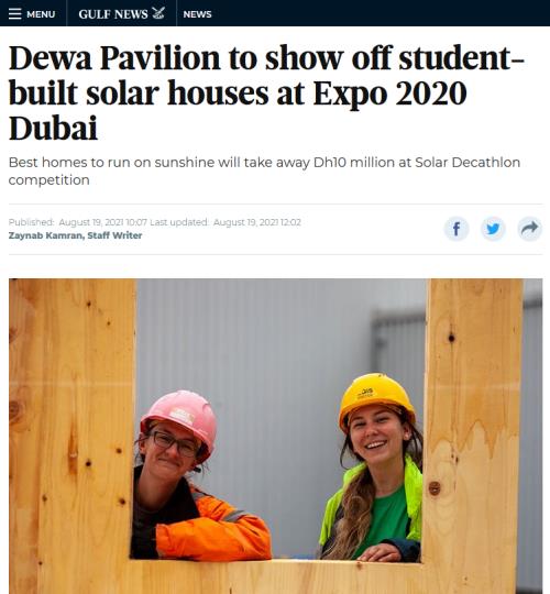 Dewa Pavilion to show off student-built solar houses at Expo 2020 Dubai